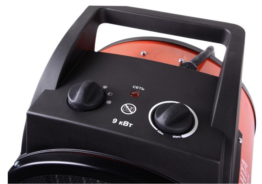 Пушка тепловая электрическая Ресанта ТЭПК-9000К вид модели пушка тепловая электрическая ресанта тэпк-9000к