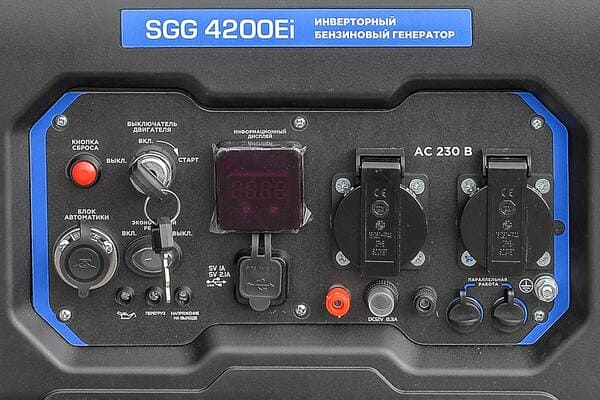 вид модели генератор бензиновый инверторный sgg 4200ei