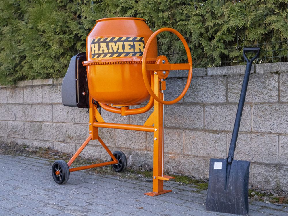 вид модели бетономешалка hamer cm-200