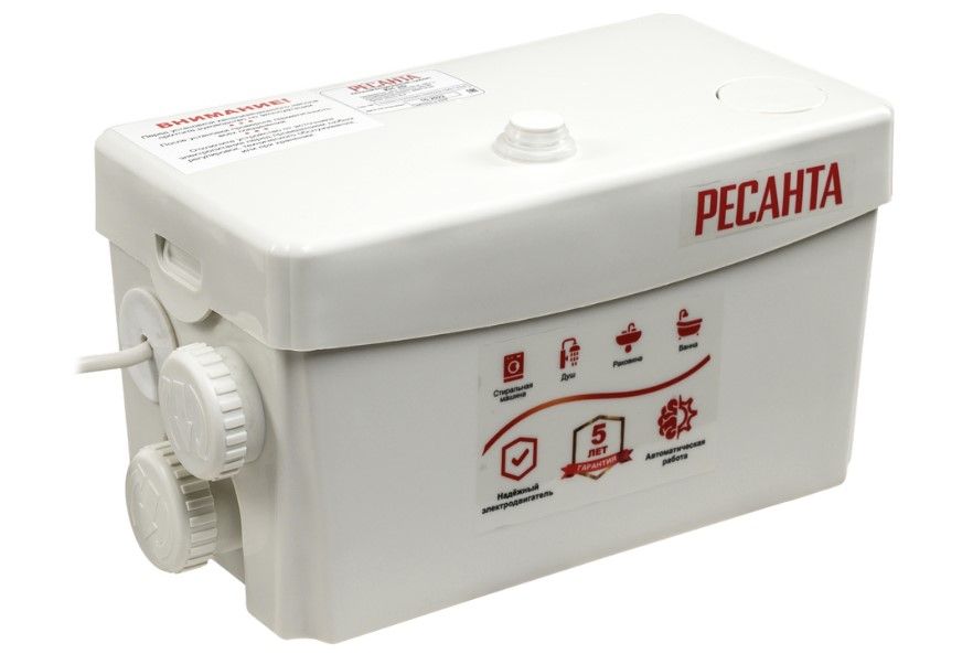 Насос канализационный Ресанта КН 2D вид модели насос канализационный ресанта кн 2d