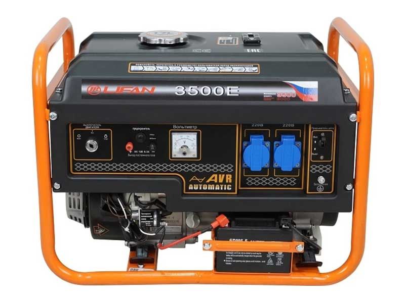 Модель генератор бензиновый lifan 3500e (3gf-7) общий вид модели генератор бензиновый lifan 3500e (3gf-7)