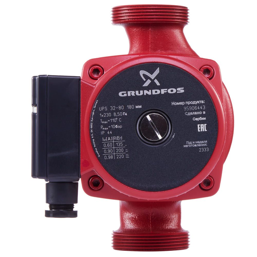 Насос циркуляционный Grundfos UPS 32-80 вид модели насос циркуляционный grundfos ups 32-80