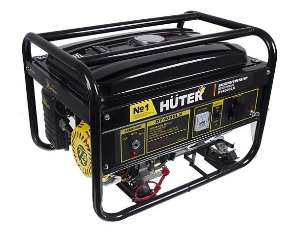 вид модели генератор бензиновый huter dy4000lx