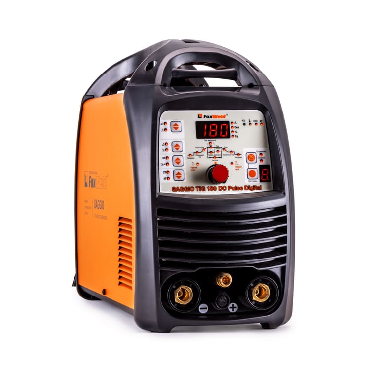 общий вид модели аппарат аргонодуговой сварки foxweld saggio tig 180 dc pulse digital
