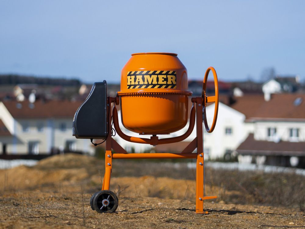 вид модели бетономешалка hamer cm-200