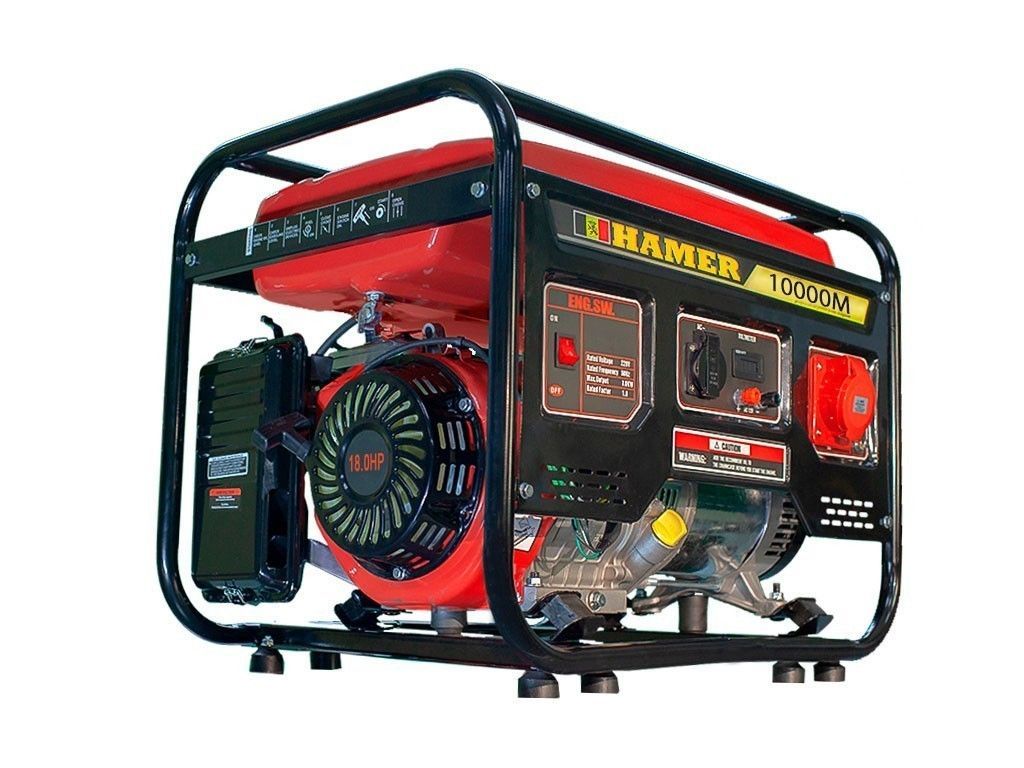 Бензогенератор HAMER 10000M вид модели бензогенератор hamer 10000m
