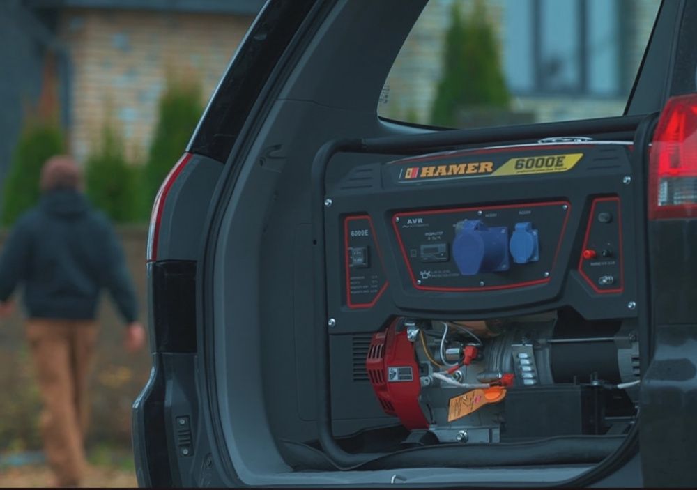 Бензогенератор HAMER 6000E вид модели бензогенератор hamer 6000e