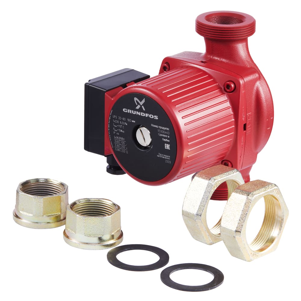Насос циркуляционный Grundfos UPS 32-80 вид модели насос циркуляционный grundfos ups 32-80