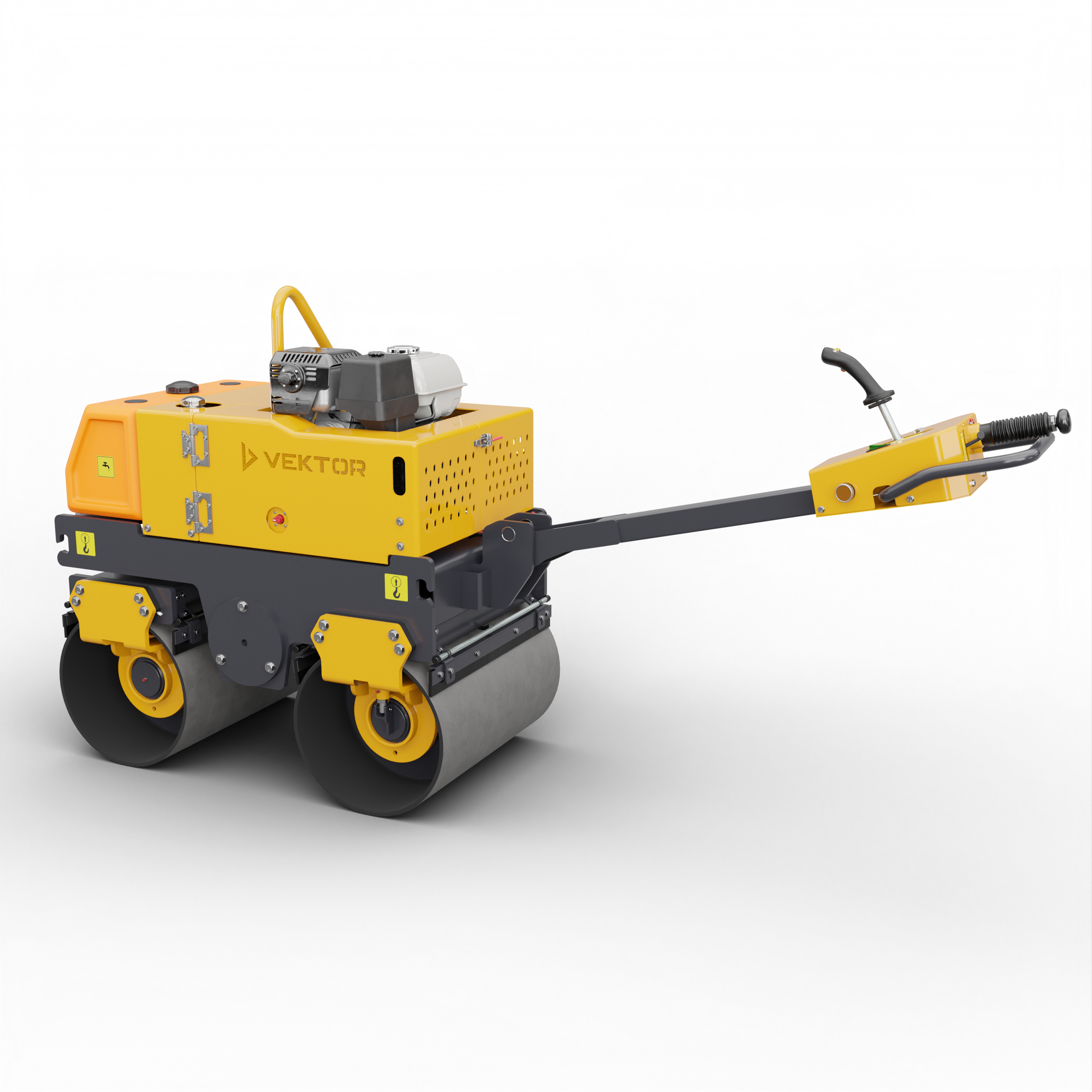 вид модели виброкаток ручной двухвальцовый vektor vrdr-800