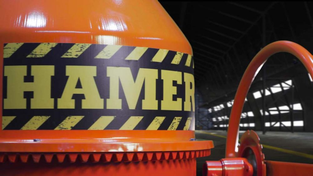 вид модели бетономешалка hamer cm-200