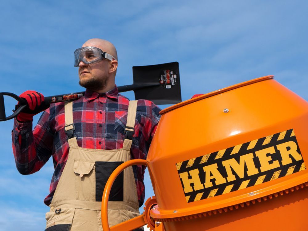 вид модели бетономешалка hamer cm-220