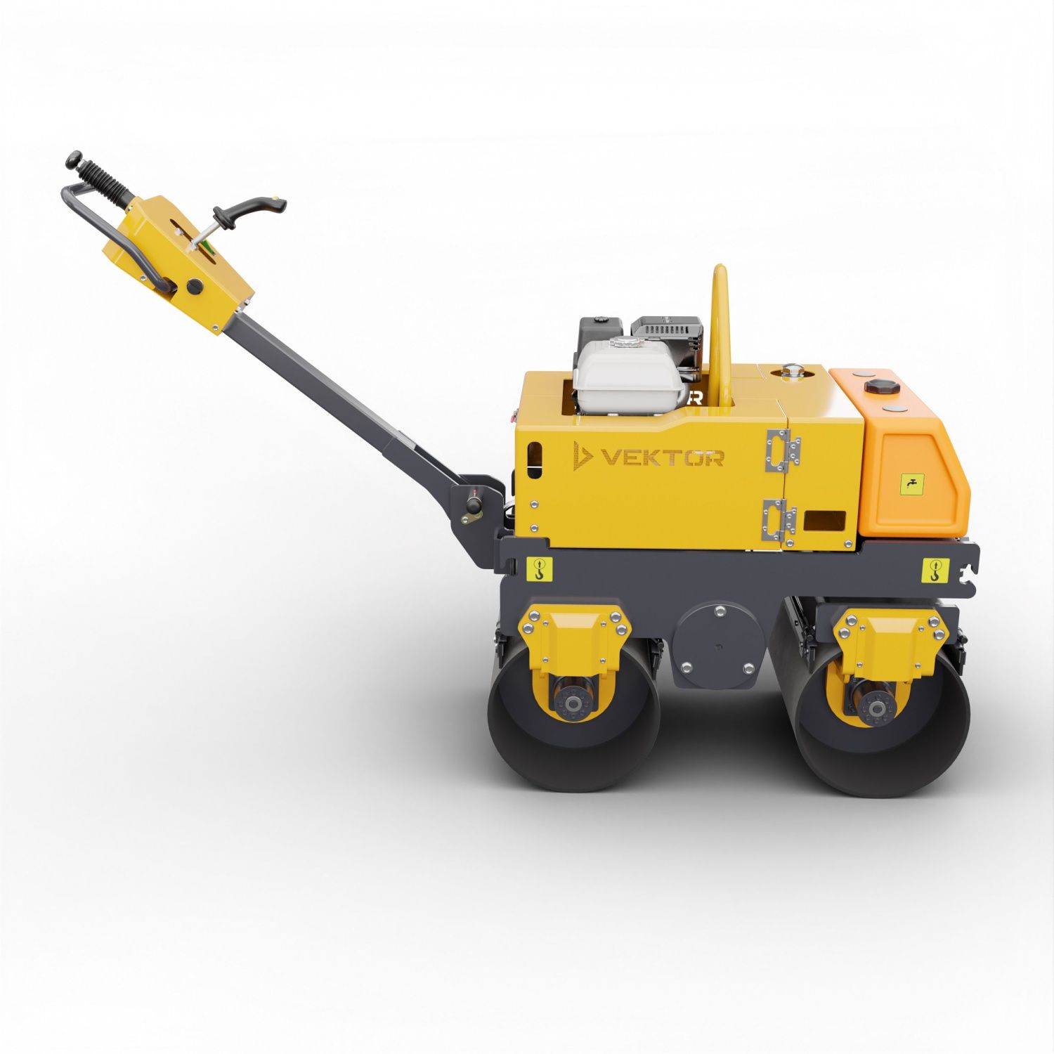 вид модели виброкаток ручной двухвальцовый vektor vrdr-800