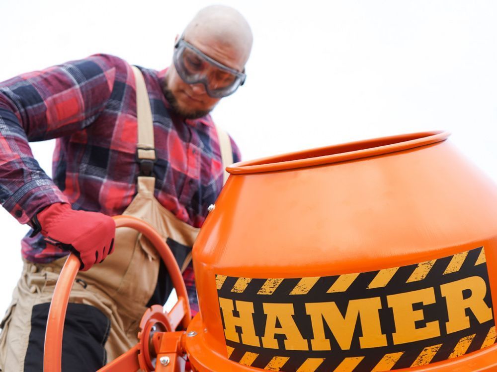 вид модели бетономешалка hamer cm-220