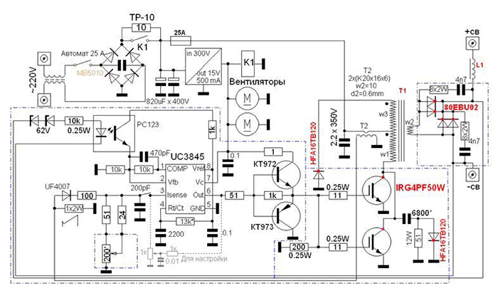 Схема сварочного инвертора ZID.BY