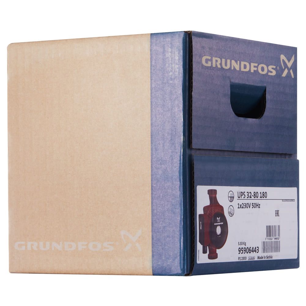 Насос циркуляционный Grundfos UPS 32-80 вид модели насос циркуляционный grundfos ups 32-80