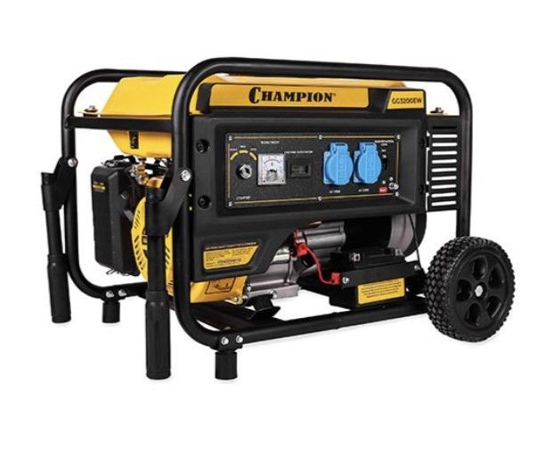 общий вид модели генератор бензиновый champion gg3200ew