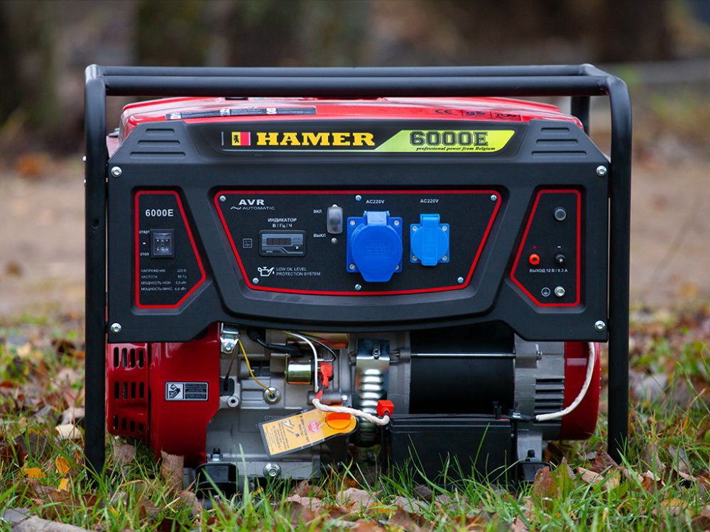Бензогенератор HAMER 6000E вид модели бензогенератор hamer 6000e