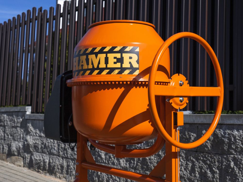 вид модели бетономешалка hamer cm-200
