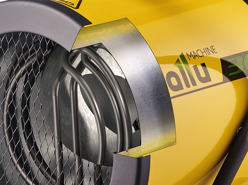 Пушка тепловая электрическая Ballu BHP-P-3 вид модели пушка тепловая электрическая ballu bhp-p-3