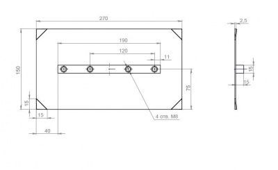 вид модели комплект финишных лопастей grost 150х270 (язмр)