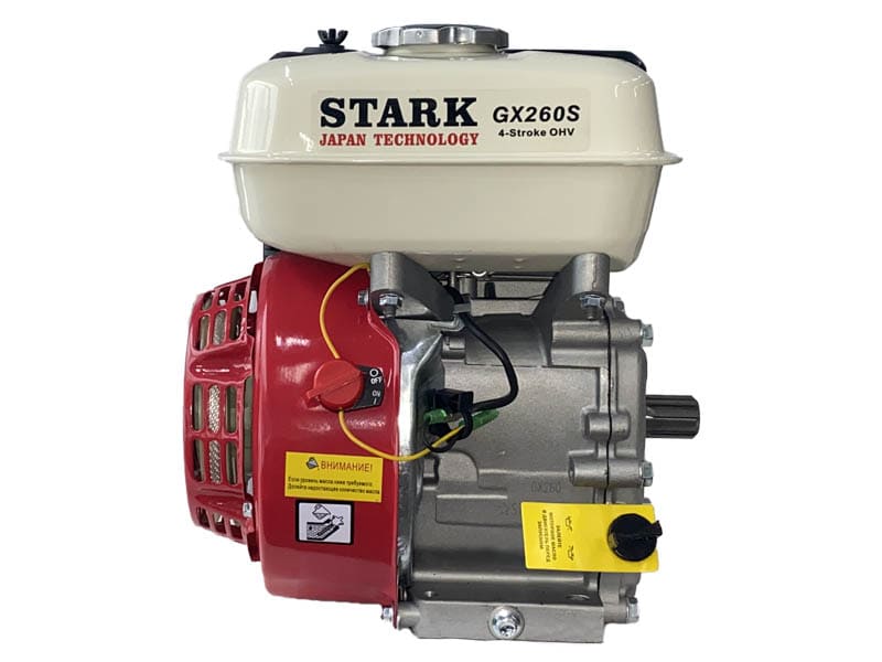 Двигатель Stark GX260 S (шлицевой вал 25 мм) вид модели двигатель stark gx260 s (шлицевой вал 25 мм)
