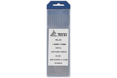 вид модели вольфрамовый электрод синий tss wl20-175/1,0 (10 шт)