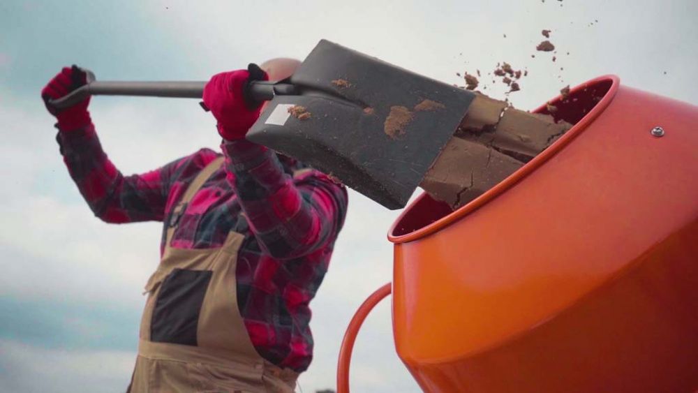 вид модели бетономешалка hamer cm-200