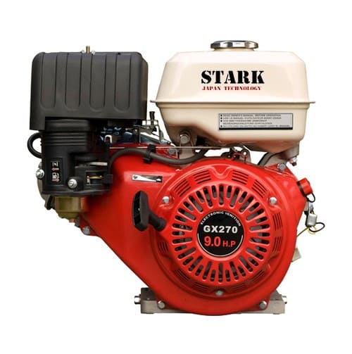 общий вид модели двигатель stark gx270 (вал 25 мм, под шпонку, сетка 90x90) 9 л.с.