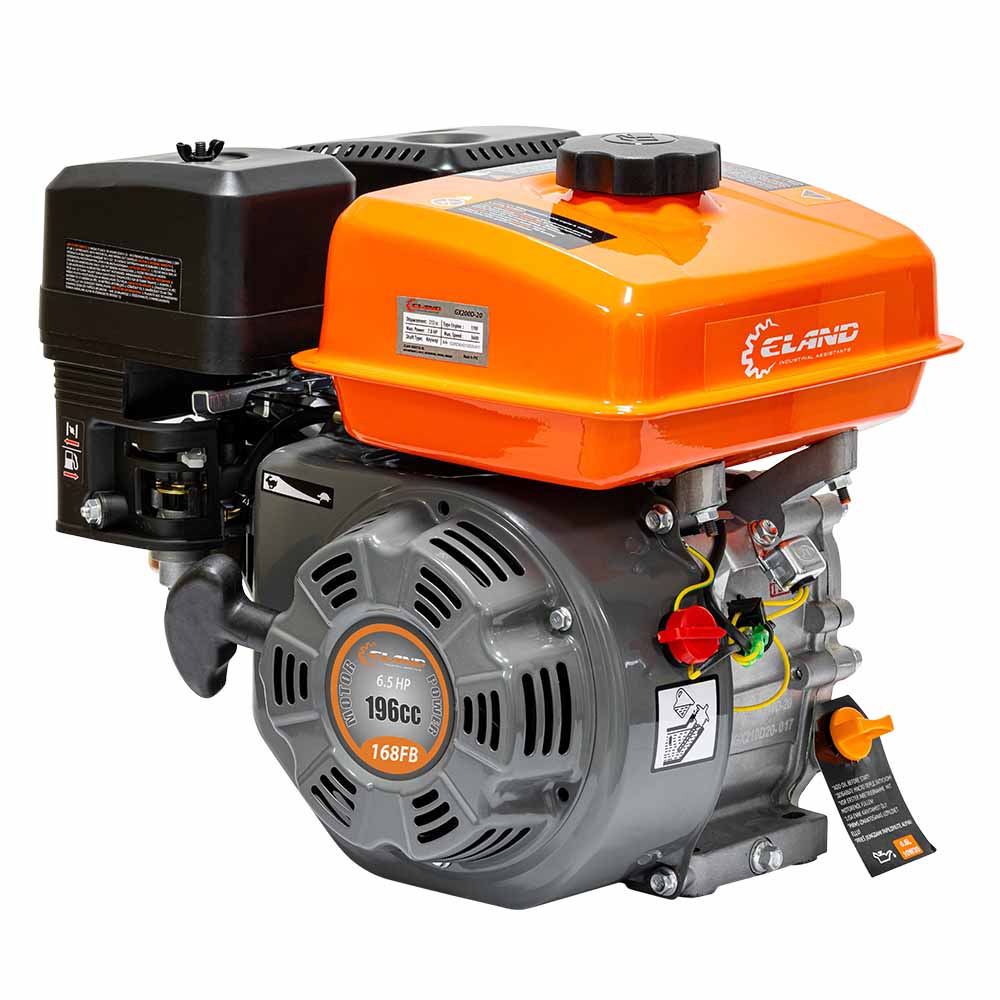 общий вид модели двигатель бензиновый eland gx200d-20