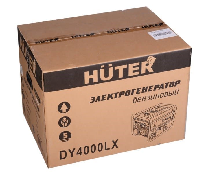 вид модели генератор бензиновый huter dy4000lx
