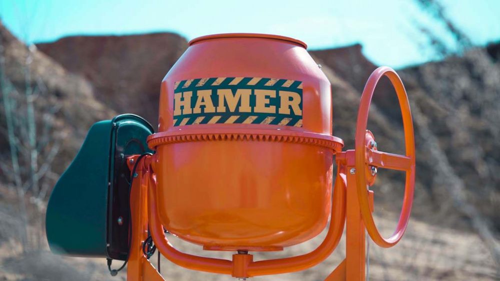 вид модели бетономешалка hamer cm-200