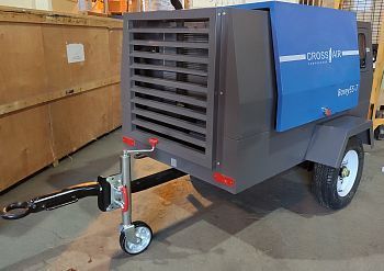 вид модели дизельный передвижной компрессор cross air borey 55-7f