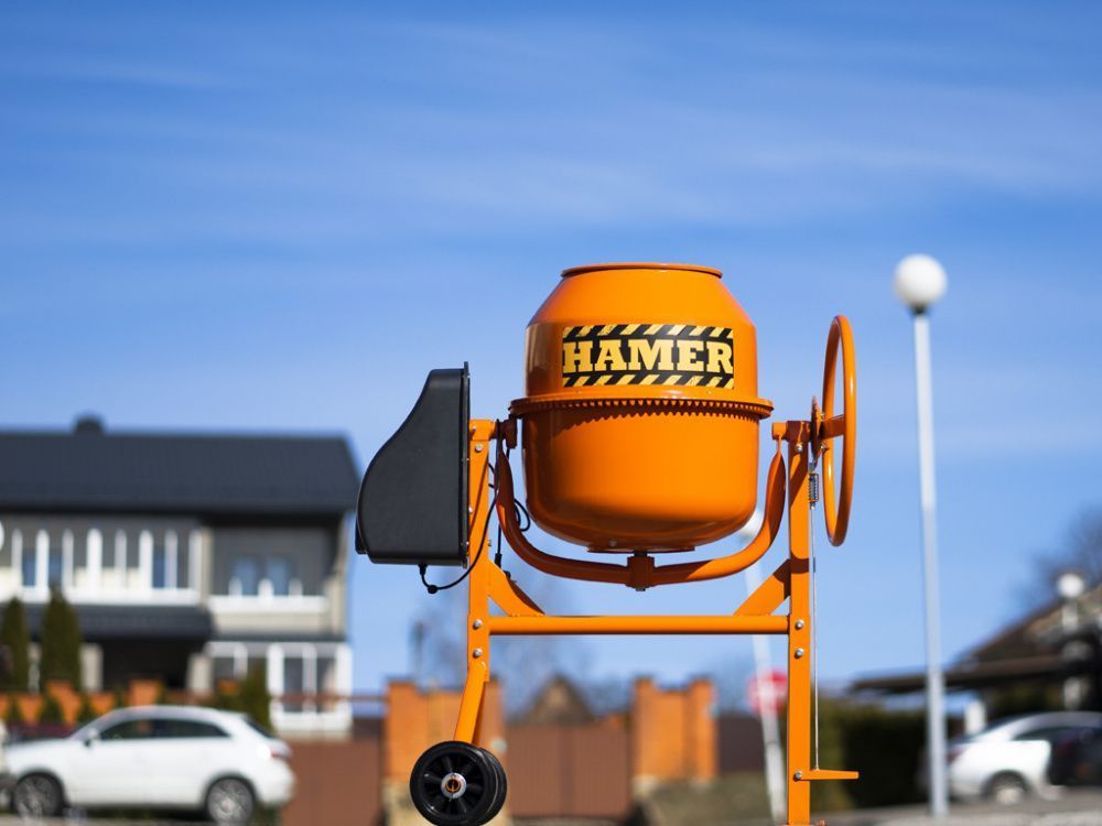 вид модели бетономешалка hamer cm-220