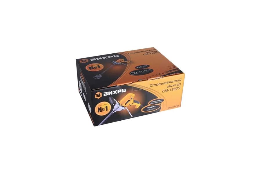 Строительный миксер Вихрь СМ-1200Э вид модели строительный миксер вихрь см-1200э
