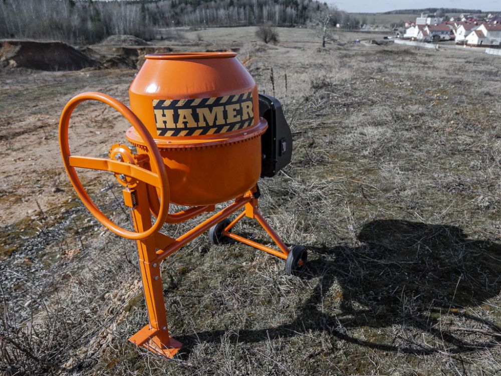 вид модели бетономешалка hamer cm-200