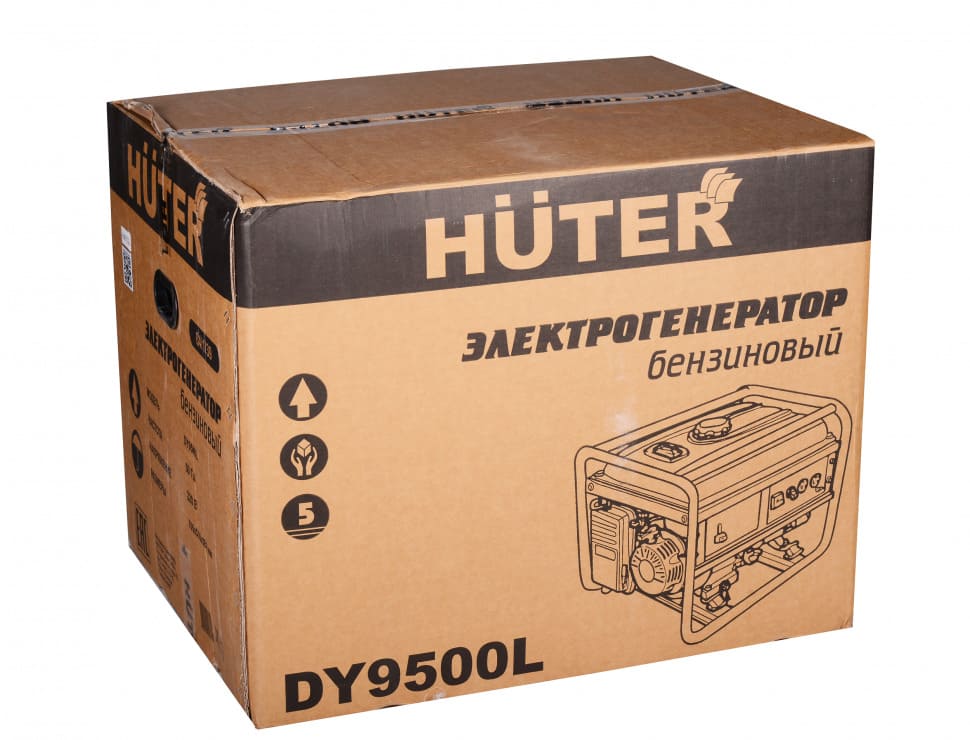 вид модели генератор бензиновый huter dy9500l