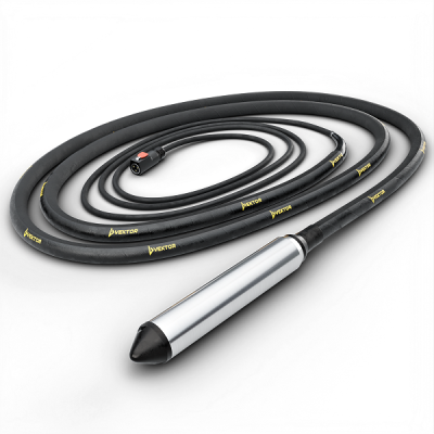 вид модели  высокочастотный глубинный вибратор без встроенного преобразователя 5 м vektor el 63