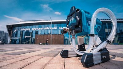 Безвоздушный окрасочный аппарат DP-X6 вид модели безвоздушный окрасочный аппарат dp-x6