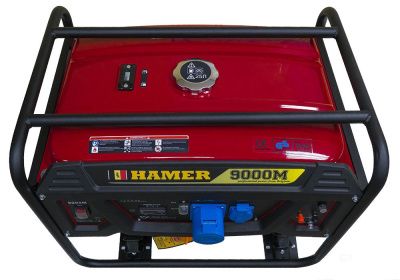 вид модели бензогенератор hamer 9000m-pro