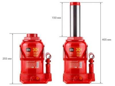 вид модели домкрат гидравлический startul auto st8018-30, 30 т, 255-405 мм