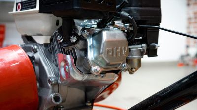 вид модели затирочная машина по бетону бензиновая hamer ptm900 с двигателем lifan