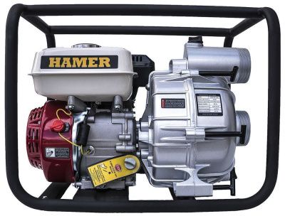 вид модели мотопомпа грязевая hamer wp-80/1200