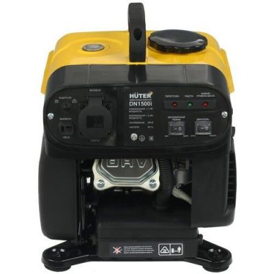 вид модели генератор бензиновый инверторный dn1500i huter