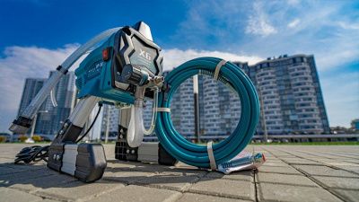 Безвоздушный окрасочный аппарат DP-X6 вид модели безвоздушный окрасочный аппарат dp-x6