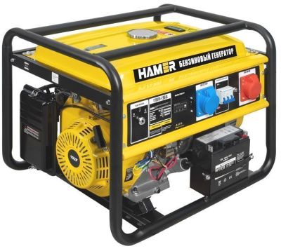 вид модели генератор бензиновый hamer 10000e-equal