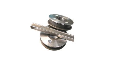 Комплект роликов «П-образный» на профильную трубу сечением 25х25 мм