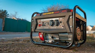 вид модели бензогенератор hamer 3500m