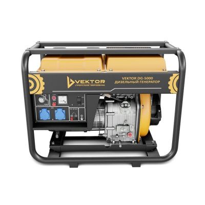 вид модели генератор дизельный vektor dg-5000