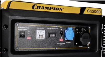 вид модели генератор бензиновый champion gg5000
