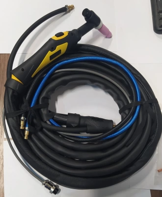 вид модели горелка сварочная tig  с жидкостным охлаждением wp-18 (4м)